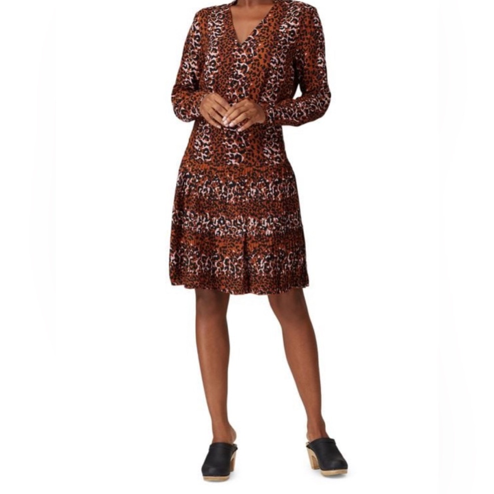 Animal Print Drop Waist Dress